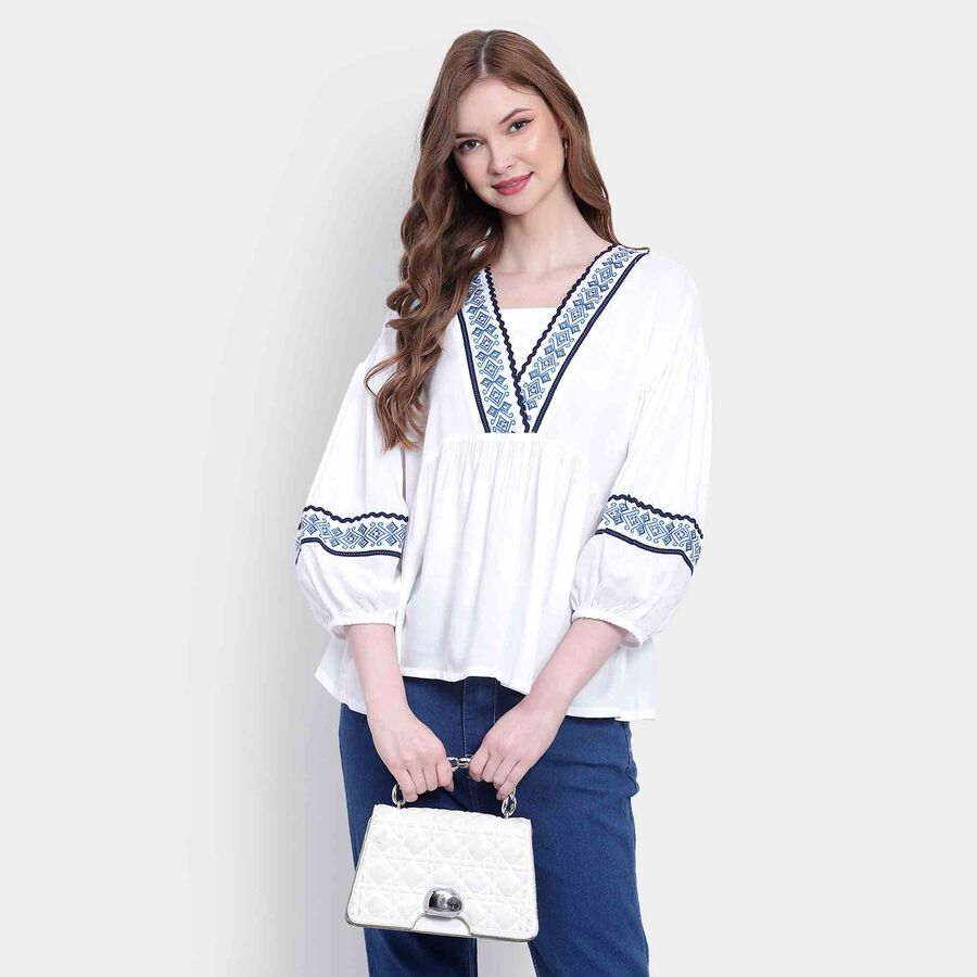 Solid Shirt, White, large image number null