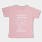 Girls' Light Pink Crew Neck Short Sleeve T-Shirt, हल्का गुलाबी, small image number null