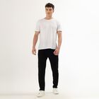 Men's Jet Black Regular Fit Five Pocket Jogger, Black, small image number null