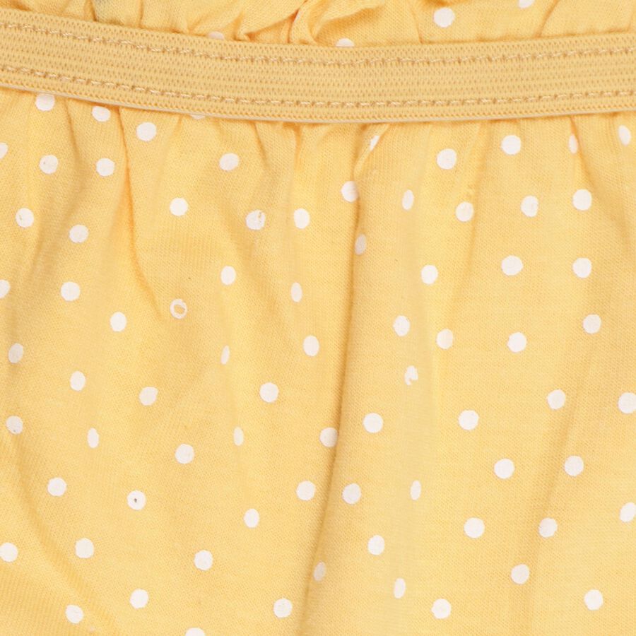 Girls' 100% Cotton Bloomer , Yellow, large image number null
