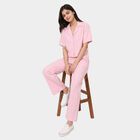 Women's Pink Solid Co-ord Set, Light Pink, small