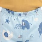 Infants' Light Blue Jogger Fit Elephant Printed Pyjama, हल्का नीला, small