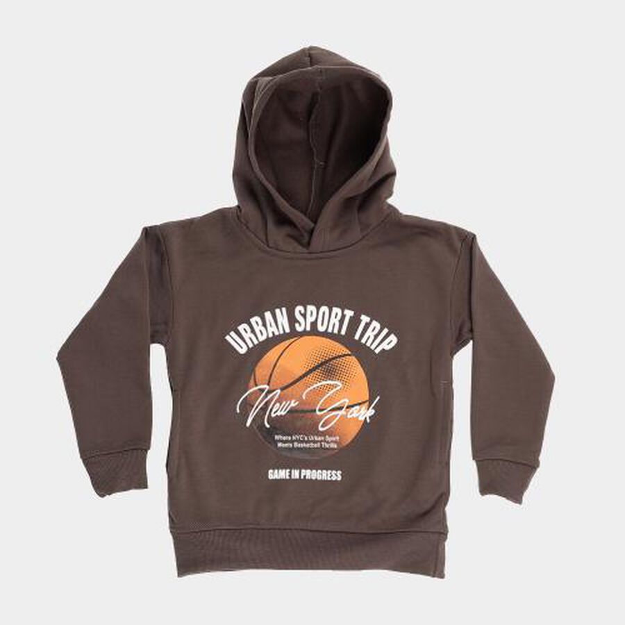 Boys' Sweatshirt, Charcoal, large image number null