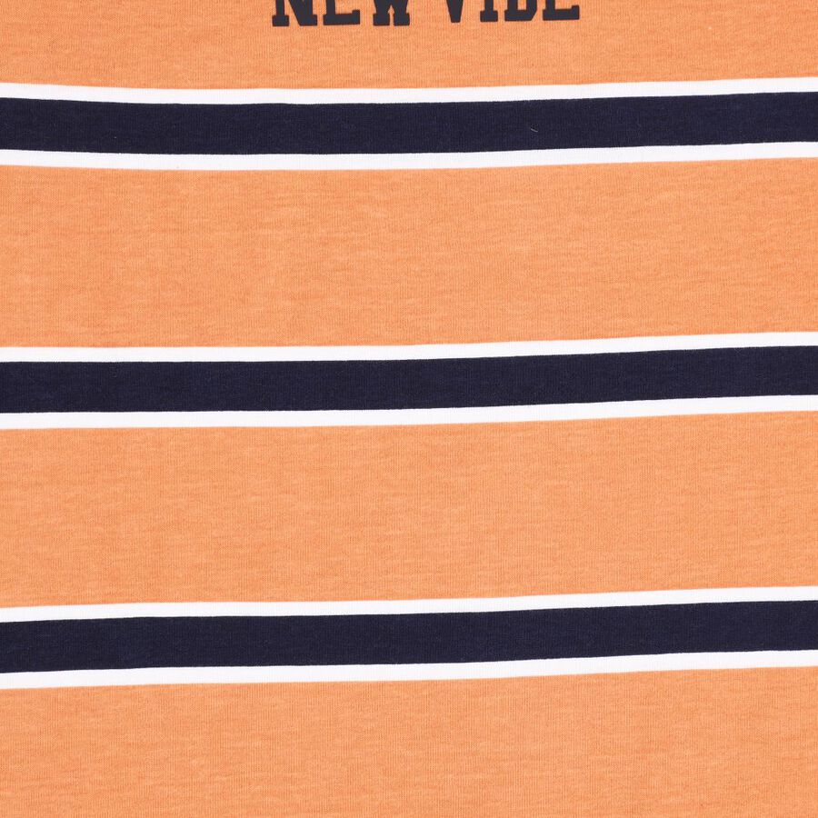 Boys' Cotton Half Sleeves T-Shirt, Rust, large image number null
