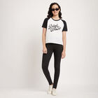 Round Neck T-Shirt, Black, small image number null