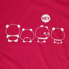 Girls Fuchsia Cotton Blend Round Neck Casual T-Shirt, Fuchsia, small