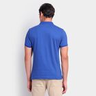 Men's Collared Half Sleeves T-Shirt, गहरा नीला, small image number null