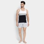 Men's 100% Cotton Boxers , सफ़ेद, small