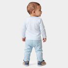 Infants' Light Blue 100% Cotton Round Neck Baba Suit, Light Blue, small