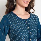 Ladies' Ethnic Set, Teal Blue, small image number null