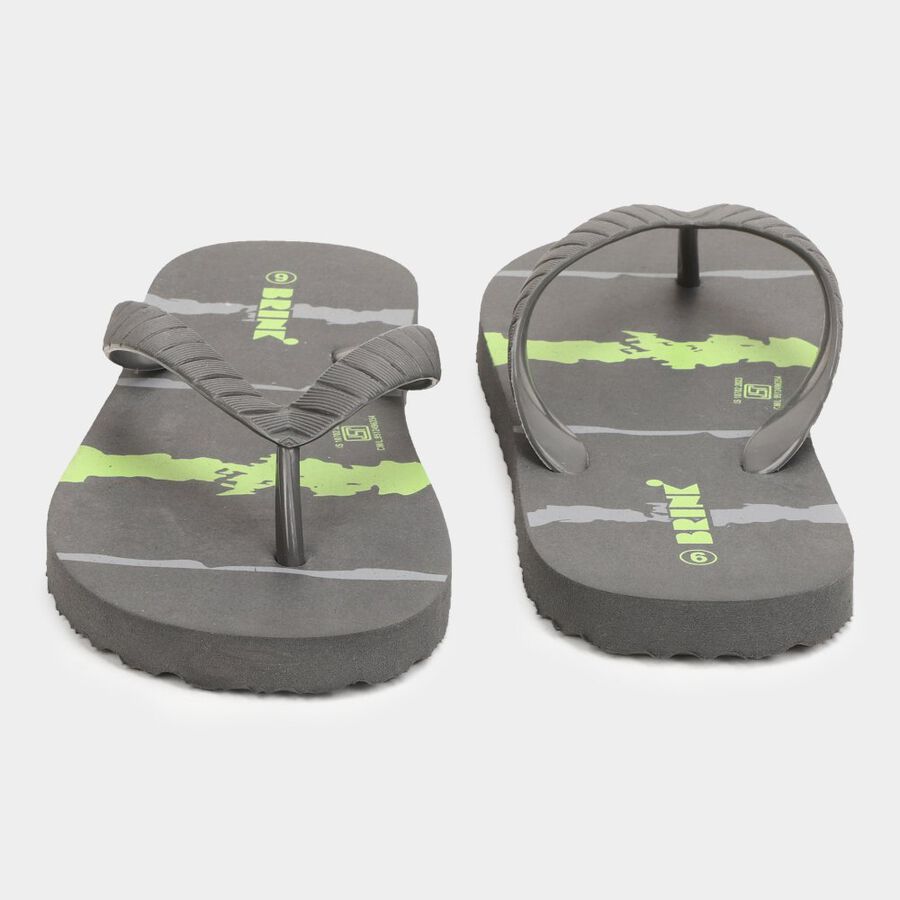 Men's Printed Slippers, ग्रे, large image number null