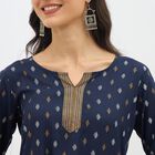 Ladies'Kurti, नेवी ब्लू, small image number null