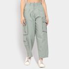 Ladies' 100% Cotton Trousers , हल्का हरा, small image number null