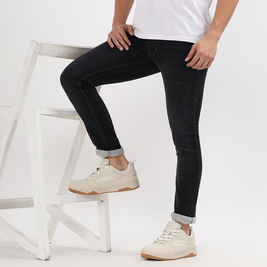 Men's Skinny Jeans , Dark Grey, large image number null