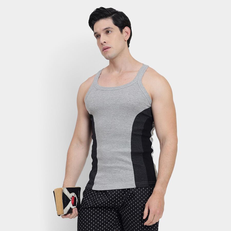 Men's Gym T-Shirt , Melange Light Grey, large image number null