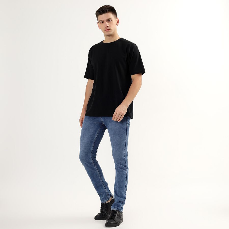 Men's Five Pocket Slim Fit Jeans , Light Blue, large image number null