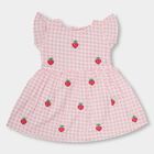 Infant Girls' 100% Cotton Frock , Pink, small image number null