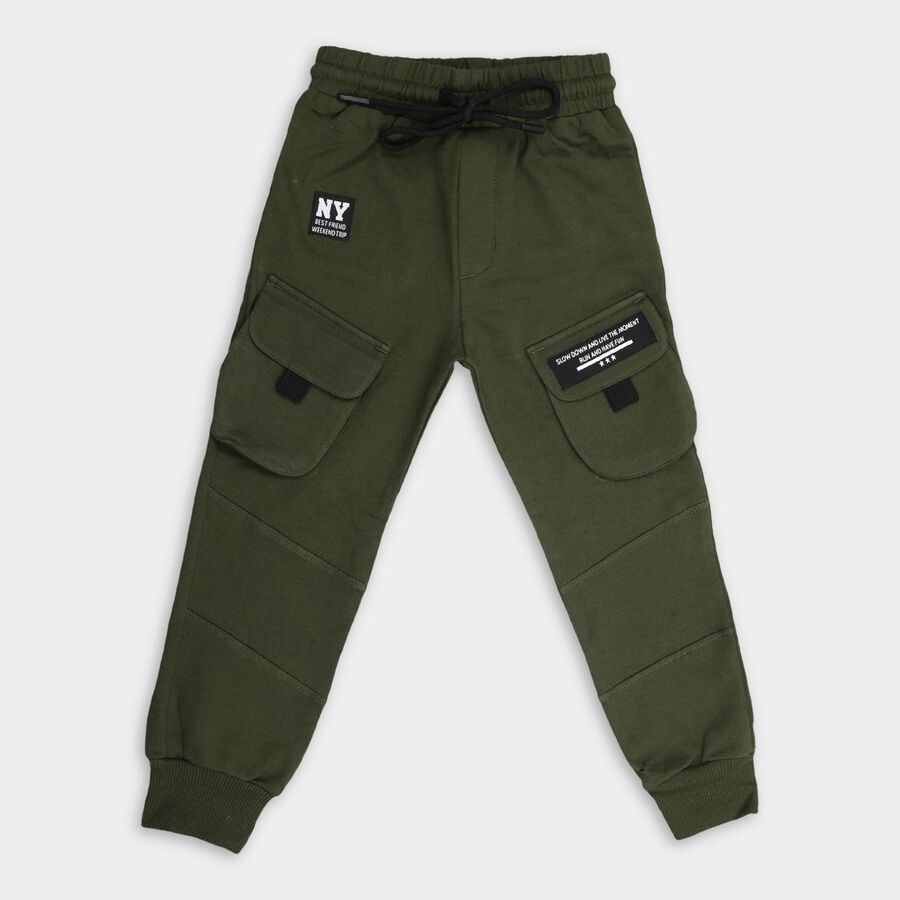 Kids' Cotton Pyjamas, Olive, large image number null