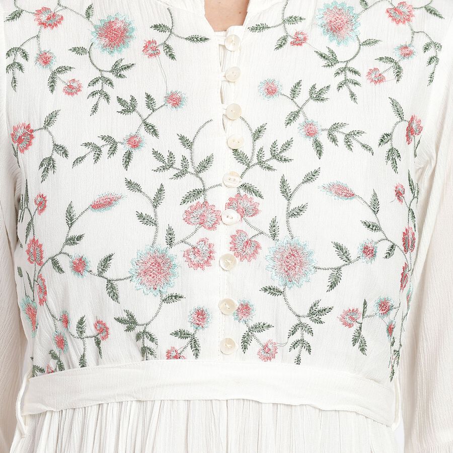 Ladies' Dress , ऑफ व्हाइट, large image number null