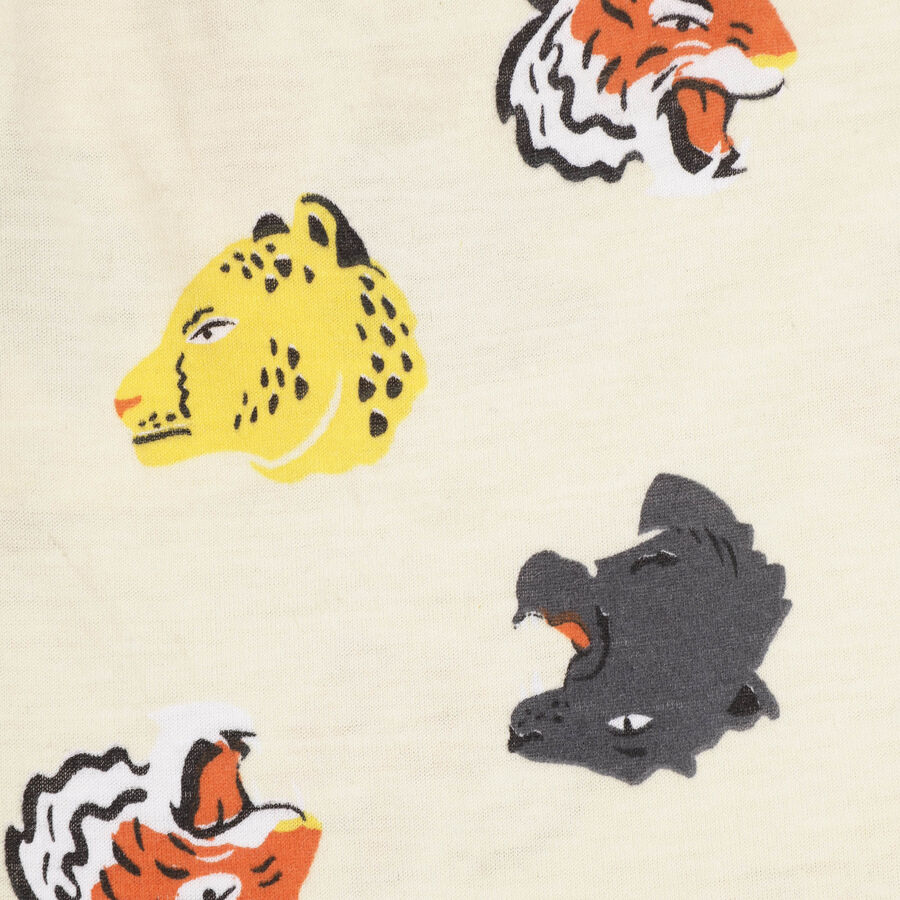 Boys All Over Print Bermuda, Beige, large image number null