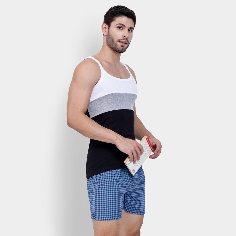 Men's 100% Cotton Gym T-Shirt , Black, large