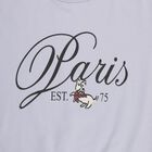 Girls Light Lavender Crew Neck Casual Sweatshirt, Light Blue, small image number null