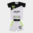Boys' Knit Baba Suit , काला, small image number null