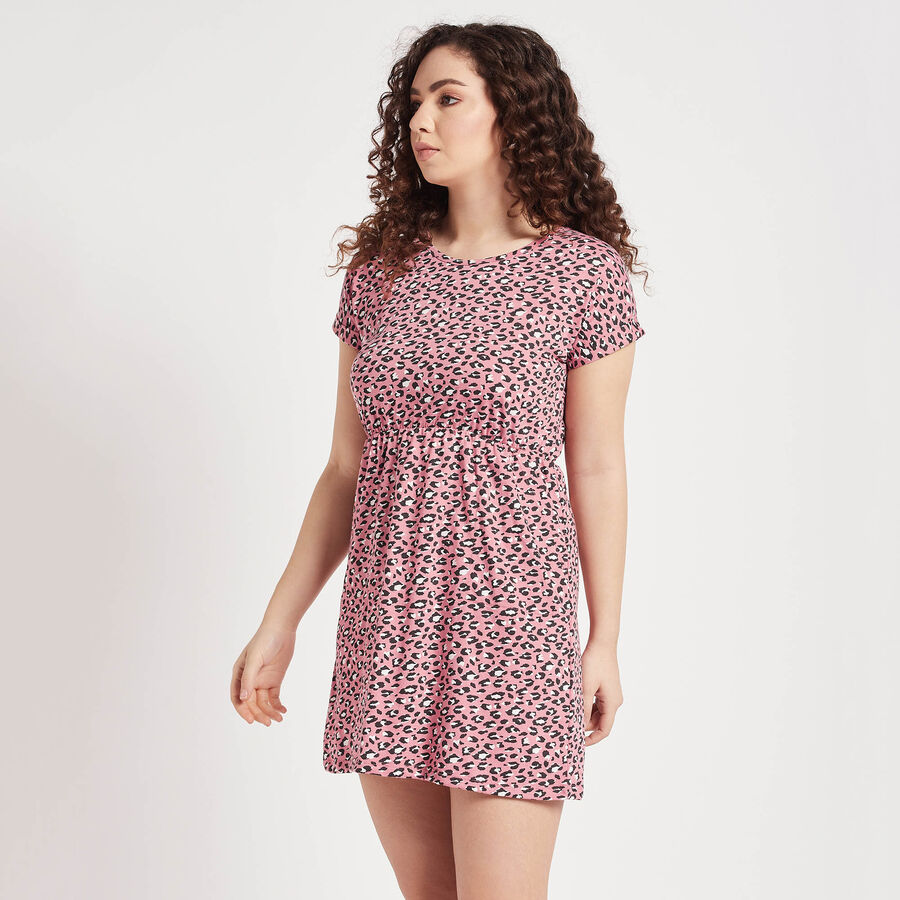 All Over Print Dress, गुलाबी, large image number null