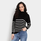 Round Neck Pullover, Black, small image number null