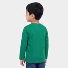 Boys Green Crew Neck Regular Boys T-Shirt, Dark Green, small