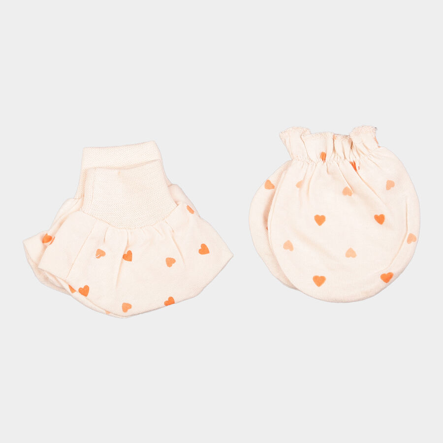 Infants Cotton Baby Gift Set, Peach, large image number null