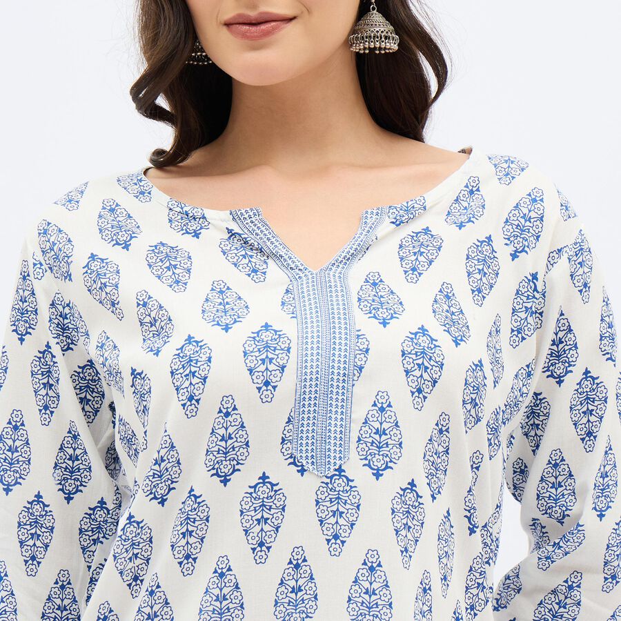 Ladies'Kurti, रॉयल ब्लू, large image number null