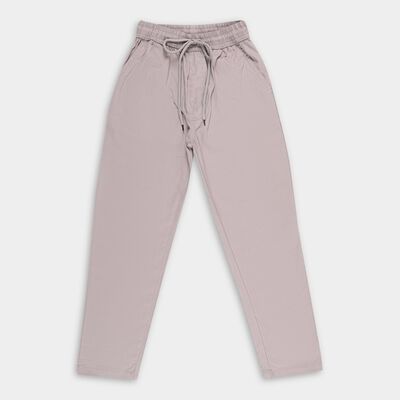 Boys Light Dusty Lavender Regular Fit Drawstring Trousers