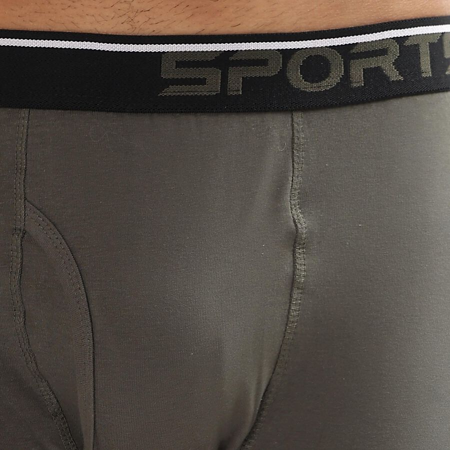 Men's 100% Cotton Trunks , ओलिव, large image number null