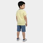 Boys White 100% Cotton Round Neck Dinosaur Printed Baba Suit, सफ़ेद, small