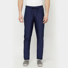 Cut & Sew Regular Track Pants, Navy Blue, small image number null