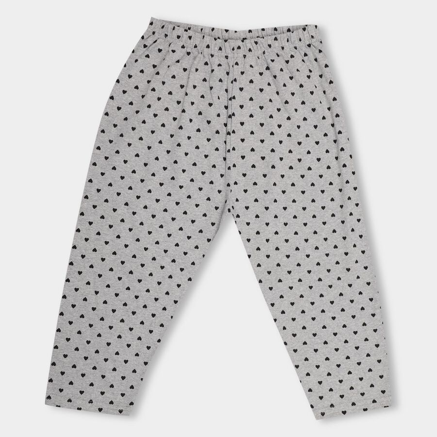 Girls' Pull Ups Capri , Melange Light Grey, large image number null