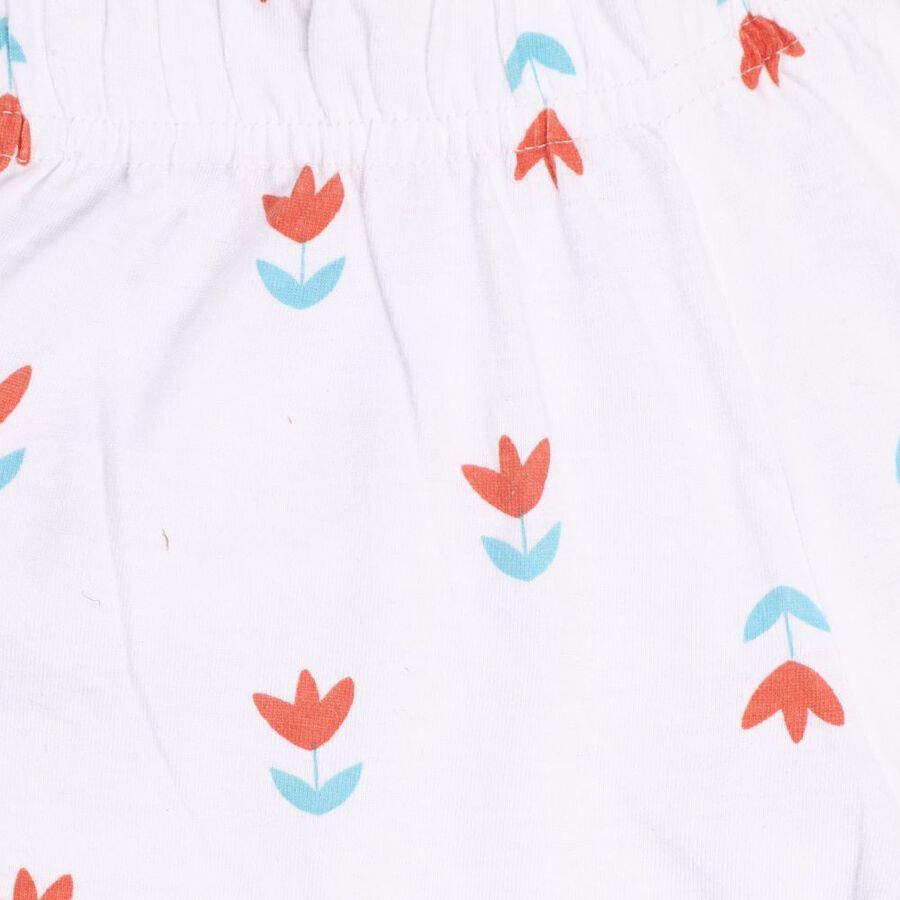 Girls' Cotton Capri Set, Aqua, large image number null