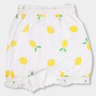 Infants' Bright Lemon Yellow On White Basic Bloomer, White, small image number null