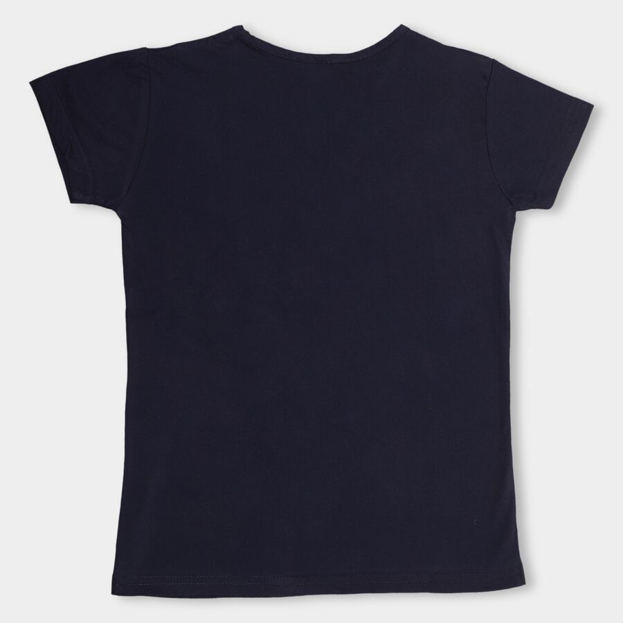 Girls' T-Shirt , Navy Blue, large image number null