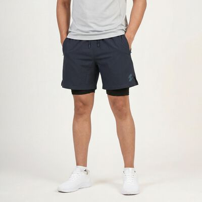 Men's Grey Regular Fit Sports Shorts