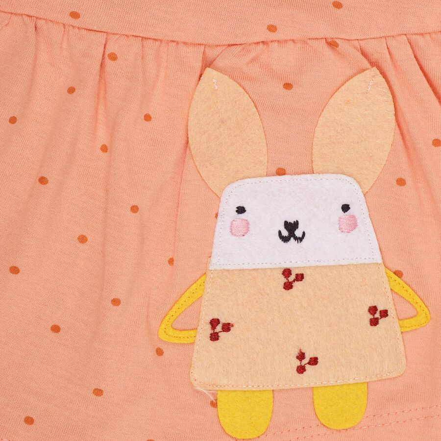 Infants' 100% Cotton T-Shirt , Peach, large image number null
