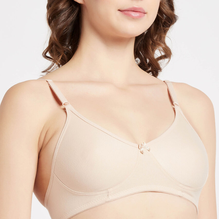 Solid Bra, Beige, large image number null