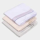 Men's Muted Ivory and Beige Striped Handkerchief Pack, गहरा पीला, small image number null