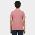 Boys Pink Pique Round Neck Casual Boys T-Shirt, गुलाबी, small