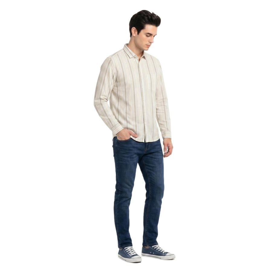 Men Yellow Casual Shirt, पीला, large