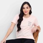 Round Neck T-Shirt, Peach, small image number null