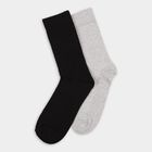 Men's Socks (Pack of 2), Black, small