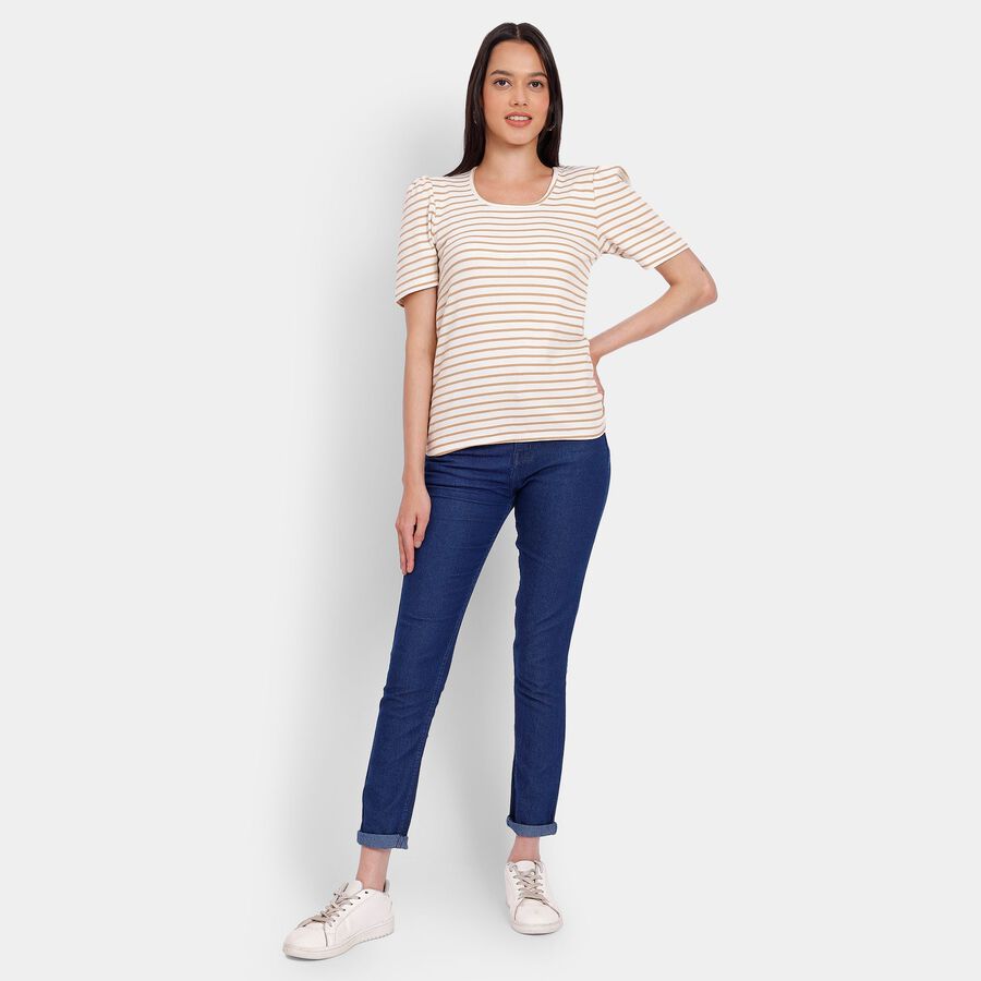 Ladies' Top, Beige, large image number null