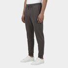 Men's Light Grey Grey Slim Fit Raised Seam Track Pants, Light Grey, small